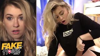 Blond Misha Cross dur baisée par Steve Q