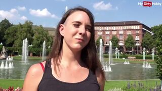Allemand touriste fille extérieur anal baise