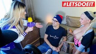 L'étalon allemand montre sa bite géante sur casting chaud