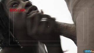 Black bombe Milf groupe baise avec queues blanches dans anal et double pénétration