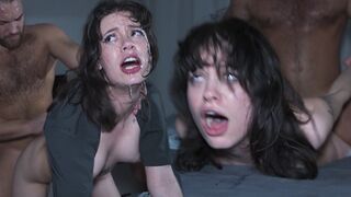 Extreme injection orgasmes - Mia Stone première baise dure a commencé une énorme éjaculation inondation