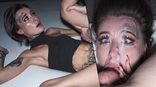Throated - presque ne pouvait pas gérer la chatte vierge