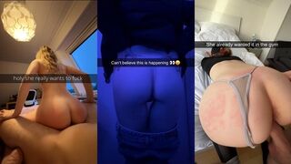 Le sexe sale des adolescentes dans la sélection de snapchat