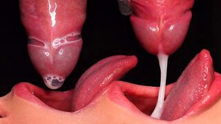 Gros plan : la pire pipe au préservatif ! Il a fait sauter le préservatif et l'a vaporisé dans sa bouche !