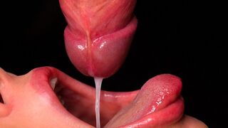 Image étroite: meilleure pipe pour votre bite! Asmr le langage et les lèvres jeu