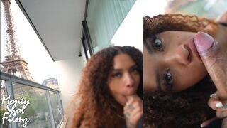 J'ai trompé mon petit ami sur un balcon à Paris avec une baise difficile
