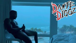Elle se masturbe pendant l'ouragan dans la chambre d'hôtel de la côte sud