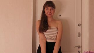 Ma maîtresse gauche Ma maison sans culottes et avec Cum dans sa chatte après le sexe passionné