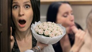 Le 14 février, un fan m'a donné un bouquet de fleurs, j'ai dû le sucer pour me laisser tranquille !