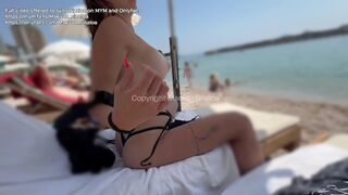 Monaco vlog: Flash sur la plage et baise dans la douche publique