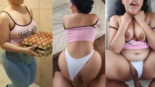 Le voisin aime manger tout l'œuf le matin