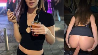 J'ai baisé cette italienne derrière la voiture devant le club