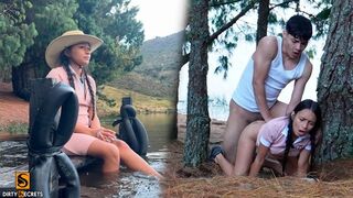 Lil timy me baise fort au milieu des bois