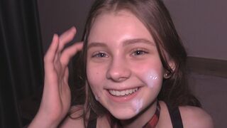 Salope d'adolescente utilisée comme un putain de réservoir