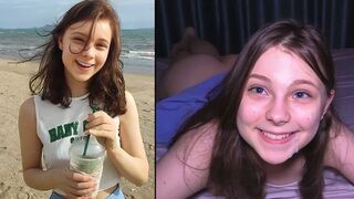 Baise chaude sur la plage - jolie fille obtient de profiter!