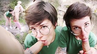 Wild baise en plein air avec un vrai couple polonais