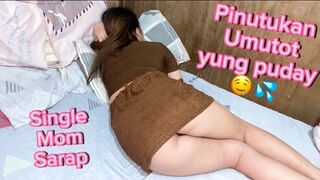 Pinay seul maman pète après la baise dure