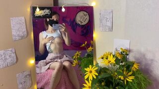 J'adore sauter sur la queue d'un mec devant un miroir