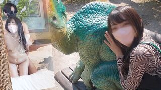 Wild zoo date avec un amateur, la beauté aux gros seins et baise dure style japonais