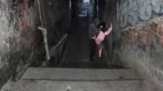 Marron salope dur baisée avec le seigneur de la colline Favela après la danse funk