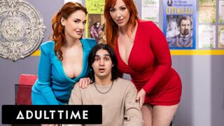 Temps adulte présente: Hot Red Stepmother et professeur Hot Lesbian Aventure