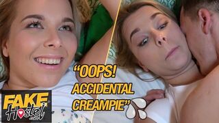 Fake Hostel chaud triple avec une beauté potelée et une intoxication inattendue
