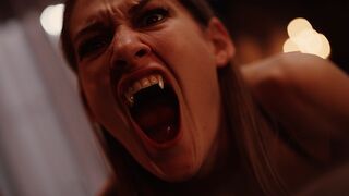 Dark Wins Castle - Vampire avec une femme blonde sexy et une fille naze Tiffany Tatum et Leana Amours