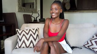 Black supermodèle faux audition sexe vidéo pov baise et éjaculation féminine