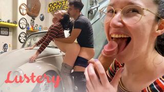 Mignon amateur baise dans le garage sauvage