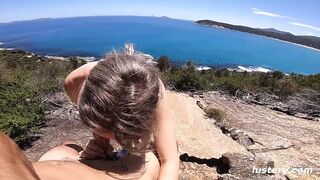 Une paire d'Italiens aventureux sont putain sauvagement dans la belle baie